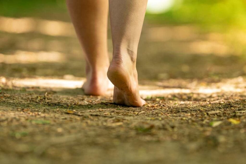 barefoot walking barefoot walking
