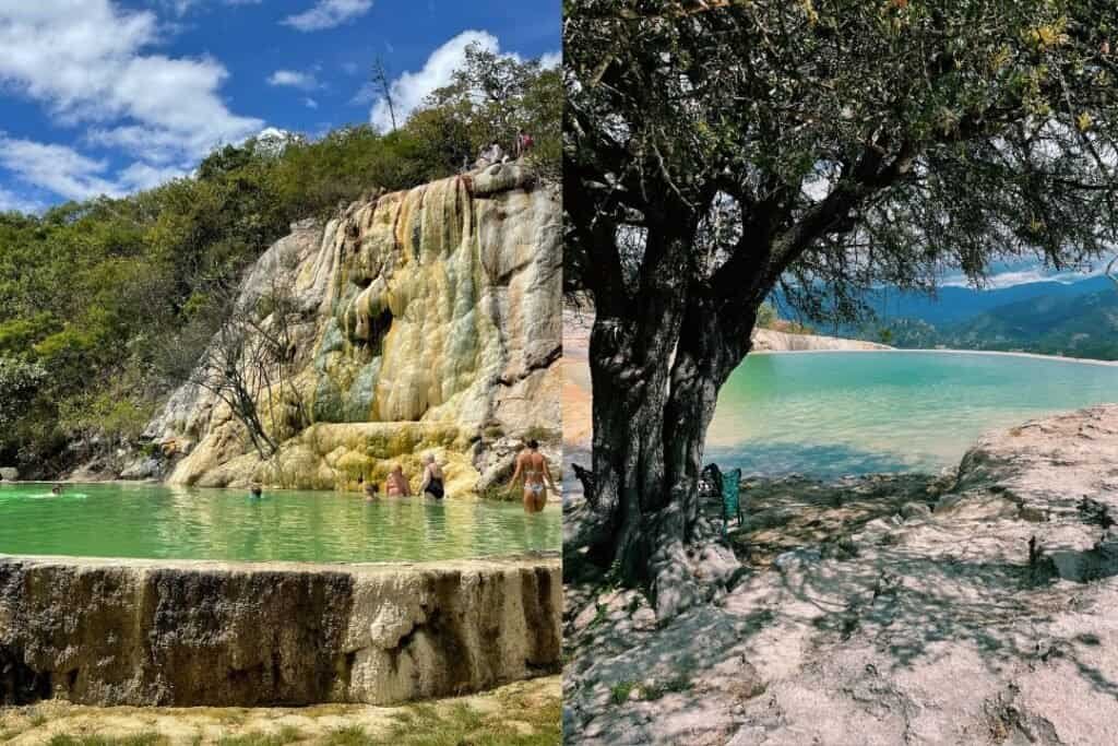 Vibrant natural hot springs with colorful mineral deposits and scenic mountain views, popular for relaxation and outdoor adventure.