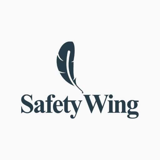 Feather icon representing Safety Wing travel insurance and global health coverage for backpackers and digital nomads.