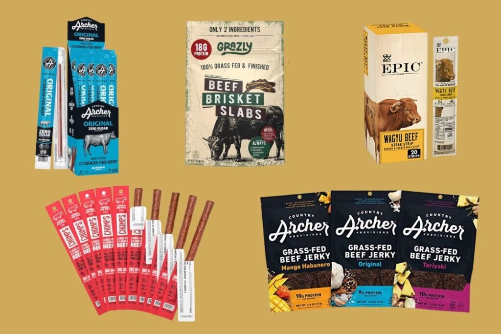 Beef jerky gifts Archer Zero Sugar Beef Jerky and snacks for sustainable, mindful plant-based protein on your eco-friendly journey.