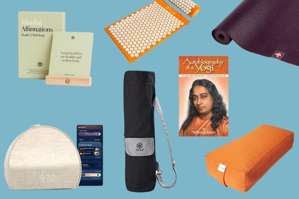 Yoga gifts Portable meditation and affirmation cards for mindful travel relaxation.