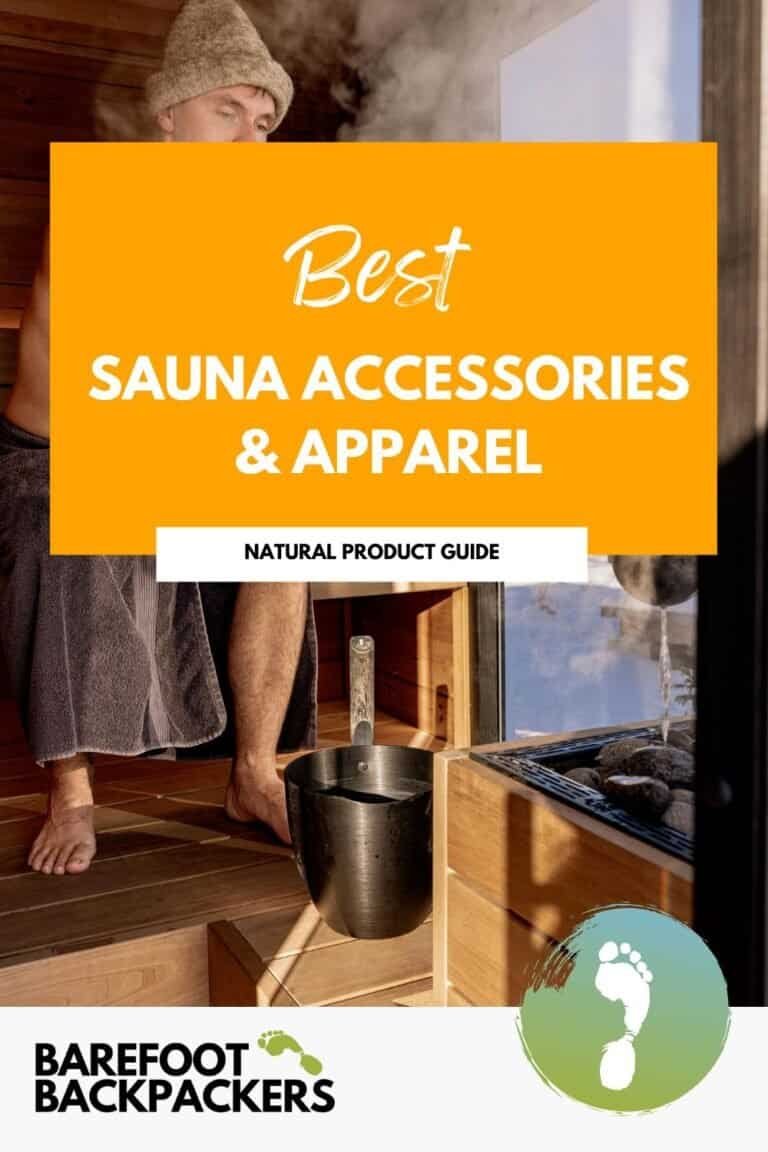 Pinterest image for Sauna Accessories & Apparel: Our Natural Fiber Guide