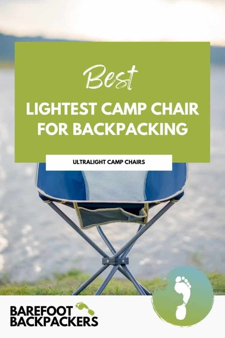 Pinterest image for The Lightest Folding Camp Chair for Backpacking: 2026 Guide