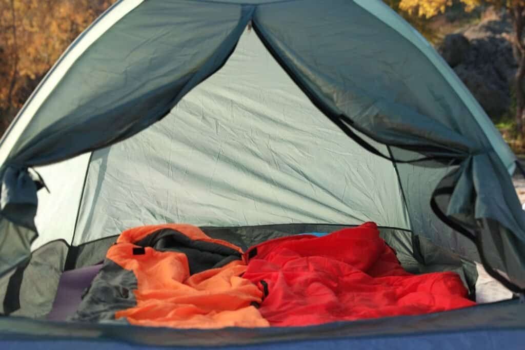 Eco-friendly silk sleeping liner for mindful camping and sustainable travel.