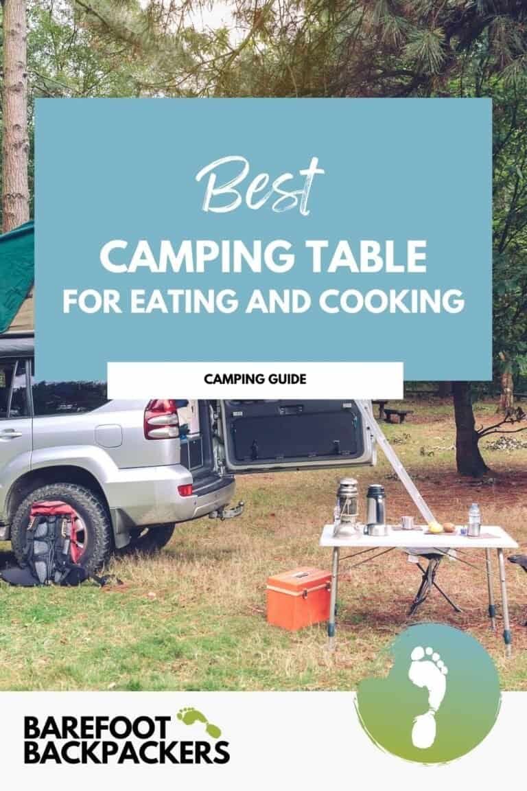 Pinterest image for Best Camping Table for Camping and Outdoor Cooking