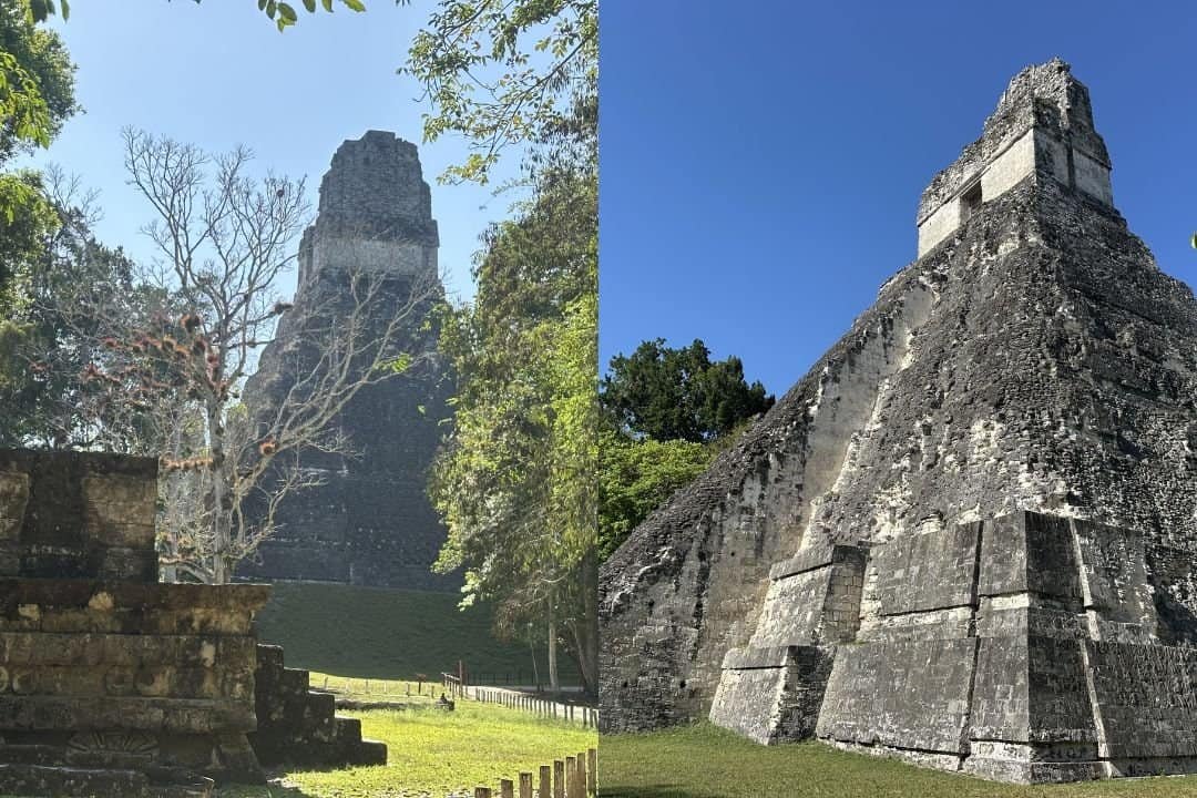 Temple pyramids at Tikal, Guatemala