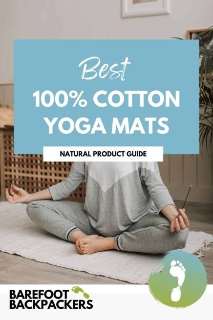 Soft, natural 100% cotton yoga mat for mindful, sustainable practice, designed for comfort and eco-conscious living.