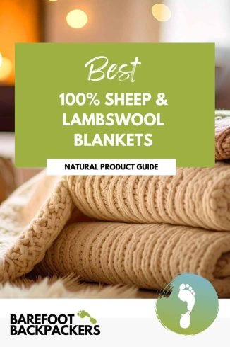 Soft, natural sheep and lambswool blankets promoting sustainable, grounding comfort for mindful living and eco-friendly travel.