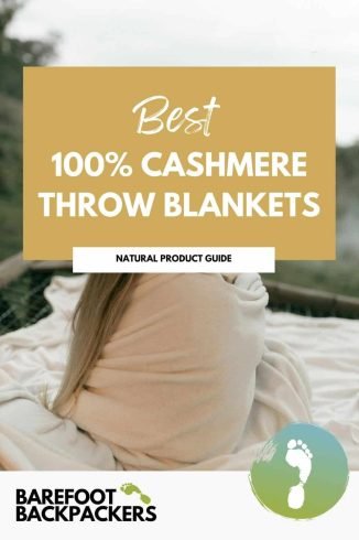 Soft beige cashmere throw blanket inspiring sustainable cozy comfort for mindful living.