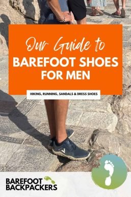Flexible, stylish men's barefoot shoes perfect for hiking, running, and casual wear, promoting natural movement and sustainable travel style.
