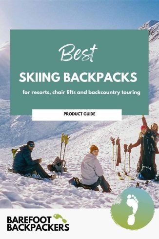 High-quality ski backpacks designed for resort skiing, chair lifts, and backcountry touring, blending functionality with sustainable travel.