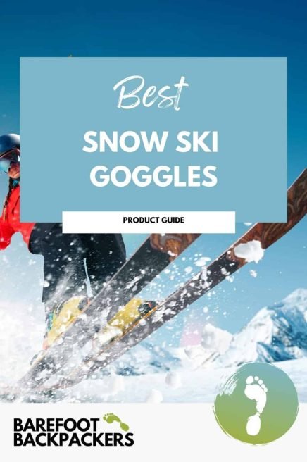 High-quality snow ski goggles for winter adventures, combining safety and style for mindful, sustainable travel experiences.