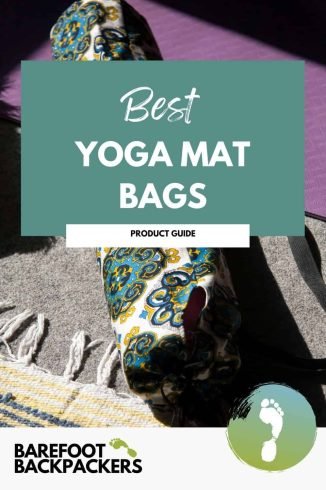 Comfortable yoga mat bag with vibrant pattern, perfect for mindful travel and eco-friendly lifestyles.
