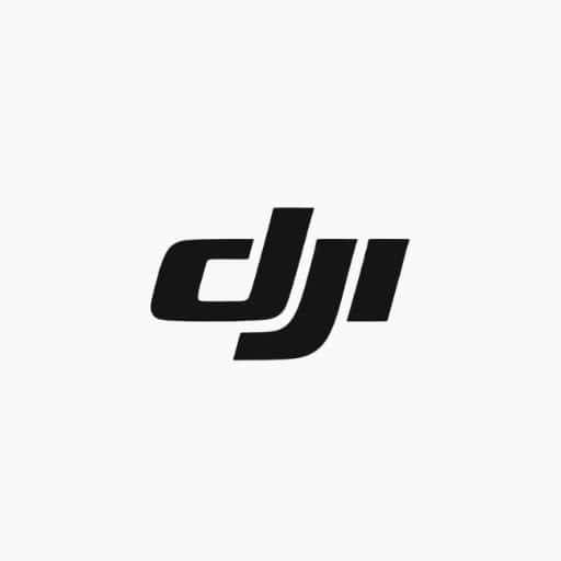 DJI logo, symbol of a leading drone and aerial photography brand, representing innovation and high-quality camera technology used by Barefoot Backpackers for adventurous travel content.