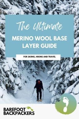 Versatile merino wool base layer for outdoor adventures in snow, perfect for skiing, hiking, and travel in cold climates.