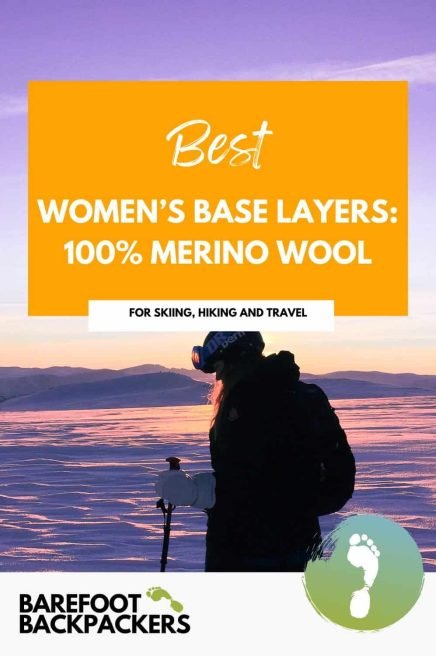 Merino wool women’s base layers for sustainable outdoor adventures in skiing, hiking, and travel.