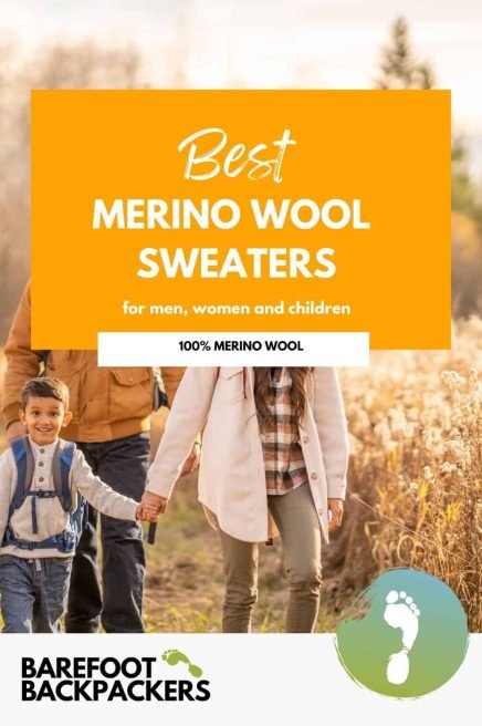 Soft merino wool sweater for men, women, and children, eco-friendly and warm, perfect for mindful outdoor adventures.