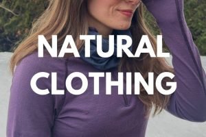 A woman wearing eco-friendly, natural clothing outdoors, emphasizing mindful, sustainable fashion for grounded travel experie.