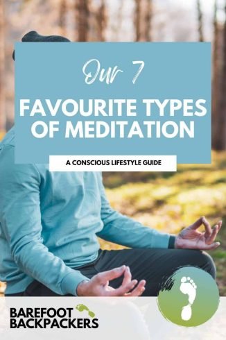 Calm person practicing meditation outdoors, promoting mindfulness and relaxation for a healthy lifestyle.