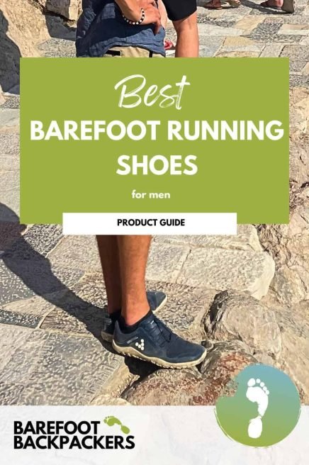 Breathable barefoot running shoes for men, lightweight and comfortable trail footwear, perfect for backpackers and outdoor adventures.