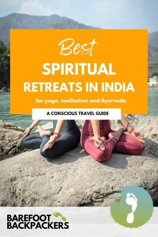 Peaceful women practicing yoga by the river in India, showcasing spiritual retreats focused on meditation, Ayurveda, and yoga for a conscious and holistic travel experience.